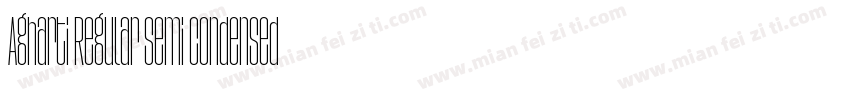 Agharti Regular Semi Condensed字体转换